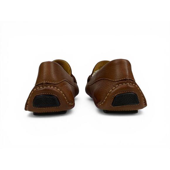 Massimo Matteo Bit Driver Loafer Mens 11 Cognac Leather Moccasin Slip On Luxury main image 7